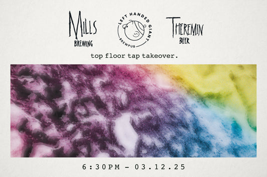 Mills Tap Take Over 3/12 - Introduction by Jonny Mills on the Top Floor of The LHG Brewpub