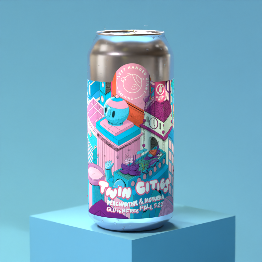 Twin Cities: Peacharine & Motueka (GF Pale Ale) - Single Can