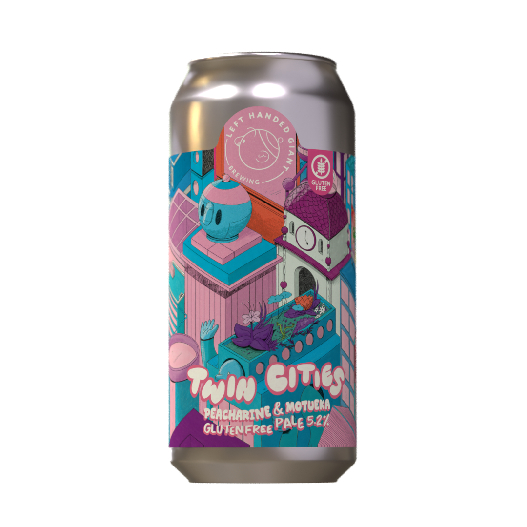 Twin Cities: Peacharine & Motueka (GF Pale Ale) - Single Can