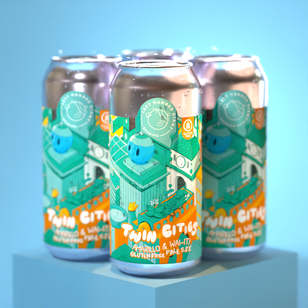 Twin Cities: Amarillo & Wai-iti (GF Pale Ale) - 4 Pack
